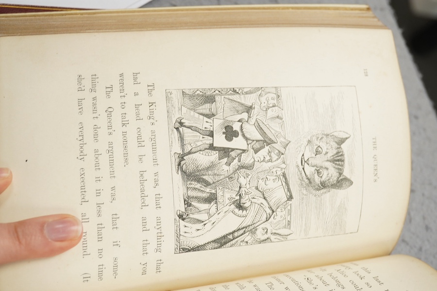 [Dodgson, Rev. Charles Lutwidge] Alice's Adventures in Wonderland. By Lewis Carroll. With forty-two illustrations by John Tenniel. First Published Edition. engraved frontis., half title; 20th cent. gilt ruled and pictori